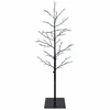 Mikro beržo Kalėdų eglutė Juoda 120 cm Plienas 279 LED