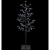 Mikro beržo Kalėdų eglutė Juoda 120 cm Plienas 279 LED