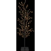 Mikro beržo Kalėdų eglutė Juoda 150 cm Plienas 360 LED