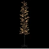 Mikro beržo Kalėdų eglutė Juoda 240 cm Plienas 675 LED