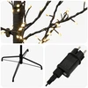 Mikro beržo Kalėdų eglutė Juoda 47 x 210 cm Plienas 567 LED