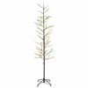 Mikro beržo Kalėdų eglutė Juoda 47 x 210 cm Plienas 567 LED