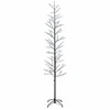 Mikro beržo Kalėdų eglutė Juoda 47 x 240 cm Plienas 675 LED