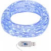 Mikro LED girlianda, 40m, 400 mėlynų LED, 8 funkcijos