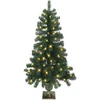 Mini kalėdinių eglučių rinkinys 120 cm 275 LED Šilta balta PVC
