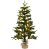 Mini kalėdinių eglučių rinkinys 45 cm 125 LED Šilta balta