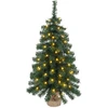 Mini kalėdinių eglučių rinkinys 60 cm 125 LED Šilta balta PVC