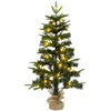 Mini kalėdinių eglučių rinkinys 60 cm 125 LED Šilta balta