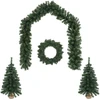 Mini kalėdinių eglučių rinkinys 60 cm PVC Žalia