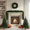 Mini kalėdinių eglučių rinkinys 90 cm PVC Žalia