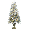 Mini apsnigta Kalėdų eglutė 120 cm 100 LED Šilta balta PVC