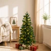 Mini Kalėdų medis 120 cm 100 LED Šilta balta PVC ir PE Žalia