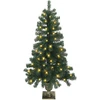Mini Kalėdų medis 120 cm 100 LED Šilta balta PVC Žalia