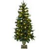 Mini Kalėdų medis 120 cm 100 LED Šilta balta PVC ir PE Žalia