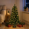 Mini Kalėdų medis 120 cm 100 LED Šilta balta PVC Žalia