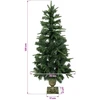 Mini Kalėdų medis 120 cm PVC ir PE Žalia