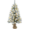 Mini kalėdinių eglučių rinkinys 45 cm 125 LED Šilta balta PVC