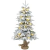 Mini Kalėdų medis 45 cm 125 LED Šilta balta PVC ir PE