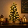Mini Kalėdų medis 45 cm 25 LED Šilta balta PVC ir PE Žalia