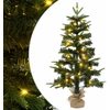 Mini Kalėdų medis 45 cm 25 LED Šilta balta PVC ir PE Žalia