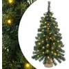 Mini Kalėdų medis 60 cm 25 LED Šilta balta PVC Žalia