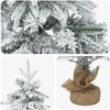 Mini Kalėdų medis 60 cm PVC ir PE Žalia ir balta