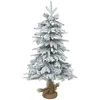 Mini Kalėdų medis 90 cm PVC ir PE Žalia ir balta