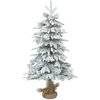 Mini Kalėdų medis 90 cm PVC ir PE Žalia ir balta