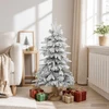 Mini Kalėdų medis 90 cm PVC ir PE Žalia ir balta