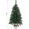 Mini Kalėdų medis 90 cm PVC Žalia
