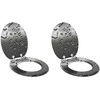 Minkštai užsidarantis tualeto dangtis 2 pcs Pilka 44 x 38 cm
