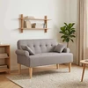 Minkštas kampas su mygtukų apmušalais Taupe 120 x 65 x 79 cm