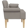 Minkštas kampas su mygtukų apmušalais Taupe 120 x 65 x 79 cm