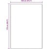 Neslystantis plaukuotas kilimas Ruda 120 x 170 cm PP