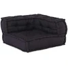 Dvivietė modulinė sofa, antracito spalvos, 140x70x36, audinys