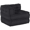 Modulinė sofa, antracito spalvos, 70x70x54 cm, audinys
