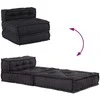 Modulinė sofa, antracito spalvos, 70x70x54 cm, audinys