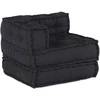 Modulinė sofa, antracito spalvos, 70x70x54 cm, audinys