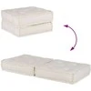 Dvivietė modulinė sofa, kreminės spalvos, 140x70x36, audinys