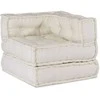 Modulinė sofa, kreminės spalvos, 70x70x54 cm, audinys