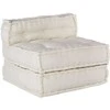 Modulinė sofa, kreminės spalvos, 70x70x54 cm, audinys