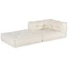 Modulinė sofa, kreminės spalvos, 70x70x54 cm, audinys