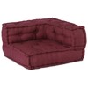 Dvivietė modulinė sofa, kaštoninės spalvos, 140x70x36, audinys