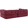 Dvivietė modulinė sofa, kaštoninės spalvos, 140x70x36, audinys