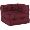 Modulinė sofa, kaštoninės spalvos, 70x70x54 cm, audinys