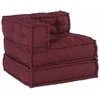 Modulinė sofa, kaštoninės spalvos, 70x70x54 cm, audinys