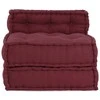 Modulinė sofa, kaštoninės spalvos, 70x70x54 cm, audinys