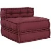 Modulinė sofa, kaštoninės spalvos, 70x70x54 cm, audinys