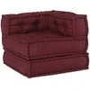 Modulinė sofa, kaštoninės spalvos, 70x70x54 cm, audinys