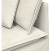 Modulinė kampinė sofa su pagalvėlėmis, kreminės spalvos, 100 cm